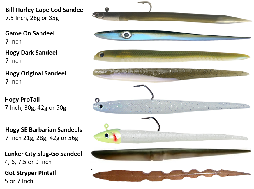 American Sandeel Lures - No Paddle Tail - Lure Fishing for Bass