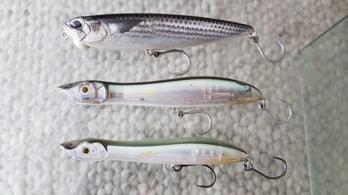 直売直送 Vintage single hook freshwater fishing hook lure combo